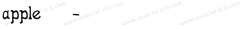 apple 正规体字体转换